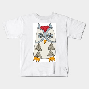 Folk style bird Kids T-Shirt